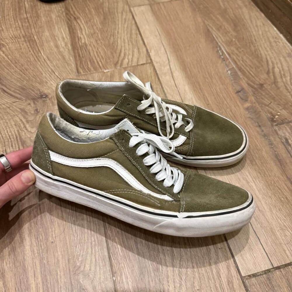 Vans Men's Green and Khaki Trainers